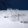 Set of crystal stops for wine, 25 ml, 6 pcs