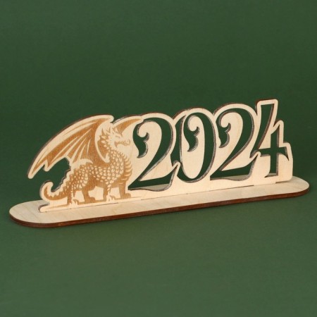 New Year's desktop decor "Dragon SG2024" 18.8 x 4.3 x 5.8 cm