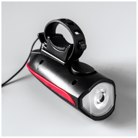 Bicycle front lamp with a signal 300 Lumens, USB, 1200MAH, Red color-3