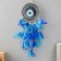 Dreams of Dreams from the evil eye "blue-blue feathers" 60x15x0.7 cm