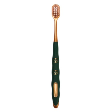 A toothbrush with a wide head of 10,000 bristles, soft-2