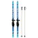 Ski -adolescent kit: skis 120 cm, sticks 90 cm