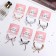 Hair gum "Pearl bow" 7 cm, mix