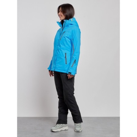 Ski costume female winter, size 42, blue color-1