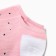 Women's socks shortened "owl", white/pink color, rr 23-25