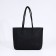 Soper bag with zipper, black color