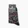 Socks men's New Year's inscriptions, black color, size 39-44