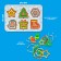 Developing game according to the methodology "Montessori. New Year's figures"