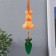 Decor Suspension "Rabbit in sparkles with carrots" 4x3.5x13.5 cm