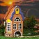 Aroma lace house "Veranda", 18 cm, handmade, mix,