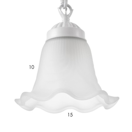 Bayerlux lamp "Castillio" 1he27 60W white 13x13x15-50cm-5