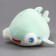 Soft toy "Shark" with big eyes, 19 cm, turquoise color