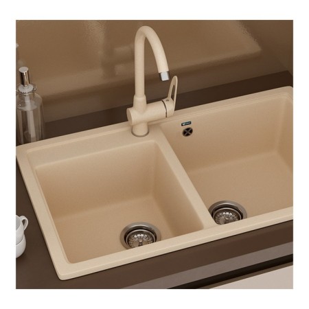 Kitchen mixer Ulgran U006-328, beige color-1