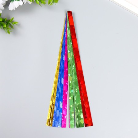 Strips for quilling "Hologography" (set of 60 strips) Mix width 1 cm (1x25 cm)