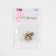 A set of buttons on the leg, d = 9 mm, 10 pcs, the color is transparent/gold