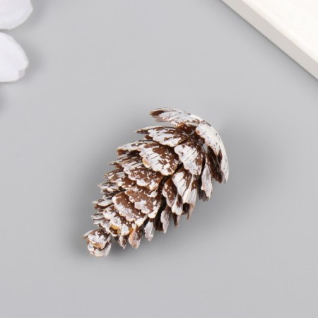 Decor for creativity "spruce branches and cones" set of 12 pcs 4x2x2; 4.5x3x3 cm-3
