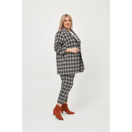 Female suit, size 54, black color-4