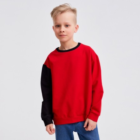 Jumper for the boy Minaku: Casual Collection Kids red color, height 152