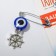 Pin-shaped pins “Protection on the road”, helm, 2.2 cm, white-blue color in silver