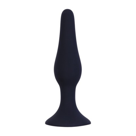 Anal traffic jam, oki-horses, cone, Soft silicone, 10.5 x 2.5 cm, black