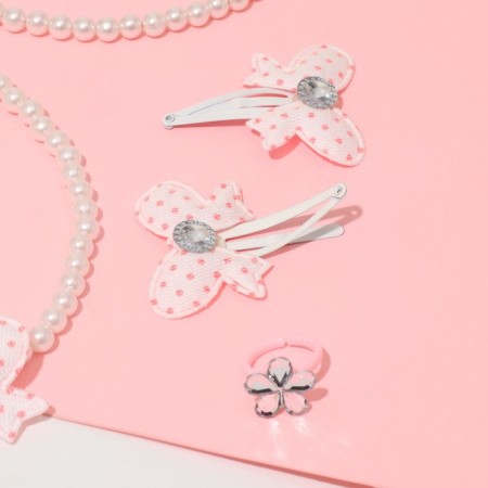 The kit of children's “chosen” 6 items, bow, white color-2