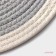 Serving napkin on the table “Mira”, D = 38 cm, gray color, Mix drawing