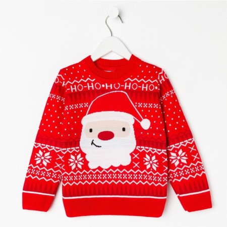 Knitted children's kaftan "Santa" size 32, (110-116 cm)-2