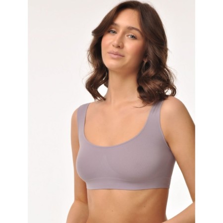 Female top on wide straps Mirey Top Spalla Larga, size 44, storm color