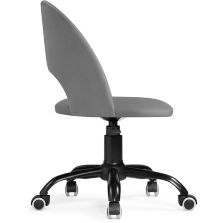 Computer chair Irre Metal/velor, black/gray 56x60x87 cm-2