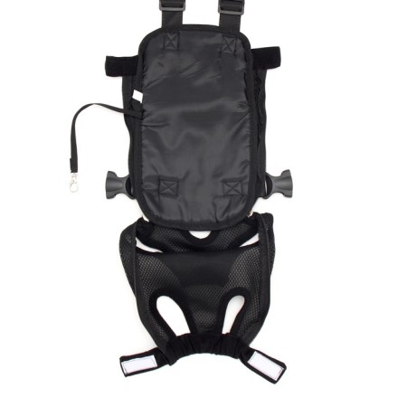 A backpack-carrier for cats and dogs "Kangaroo", m-32 x 20 cm (ds 29-34, og 25-43 cm), black-9