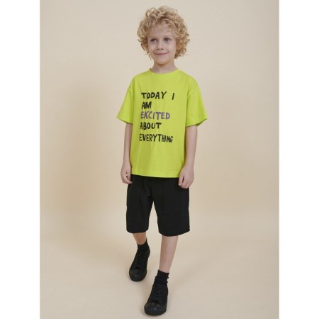 T -shirt for boys, height 92 cm, lime color-4