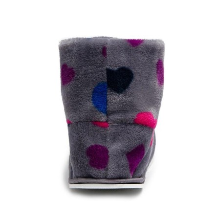 Women's slippers, color gray hearts, size 36-2
