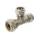 Transitional valtec tee, compressive, 20 mm x 16 mm x 16 mm 16 mm