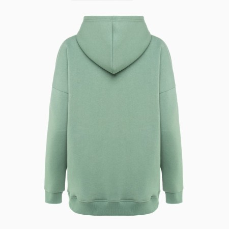 Huds with a hood is laid down, olive color, size 56-4