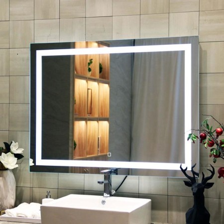 Mirror with Doratiz LED backlighting "Adele", 800x600 mm, sensory switch, dimmer