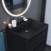 Sink uperwood Classic Quartz 60 cm, quartz, black matte, coal