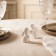 Set for spices ceramic SL Home "Easter rabbits", 2 items: Solonka 230 ml, list of 230 ml, white color