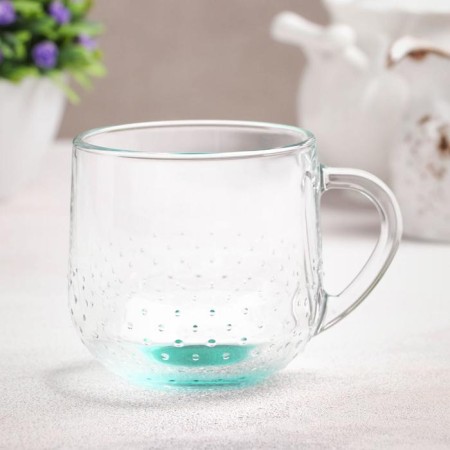 Glass mug "Gramine", 300 ml, color mix-7