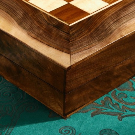 Board game 2 in 1 Star 9: 50x25 cm, handmade, walnut array, Iran-5