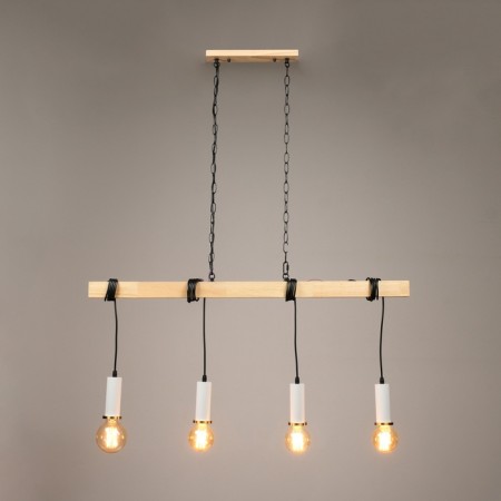 Drog chandelier 4he27 40w Black/Beloma Gold 80x7x15-200cm-1