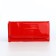 Women's wallet on magnet, red color