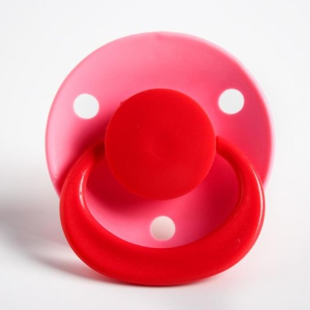 Latex-Latex classic “berry” nipple with a ring, from 0 months., Mix color-8