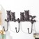 Decorative metal hooks "owls on a branch" 27x5x15.5 cm