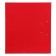A4, 75 mm, Lamark, PVC, double-sided coating, metal edging, pocket for a spine, collected, red/red