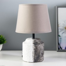 Kiana table lamp E14 40W gray-white 20x20x33cm Risalux