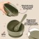 Baby plate on a suction cup and cutlery, M&B, green