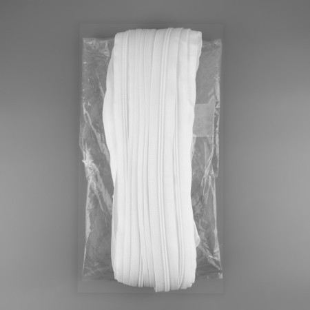 Rolled lightning "Spiral", No. 5, 50 m, white color-1