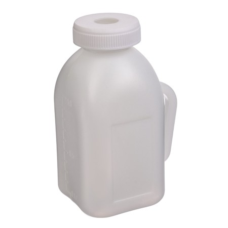 Bottle 1 liter for drinking calves, with a handle