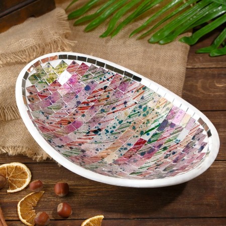 Decorative plate "Joyce" ceramics 30x20x7.5 cm