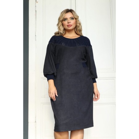 Women's dress, size 50, blue color-5